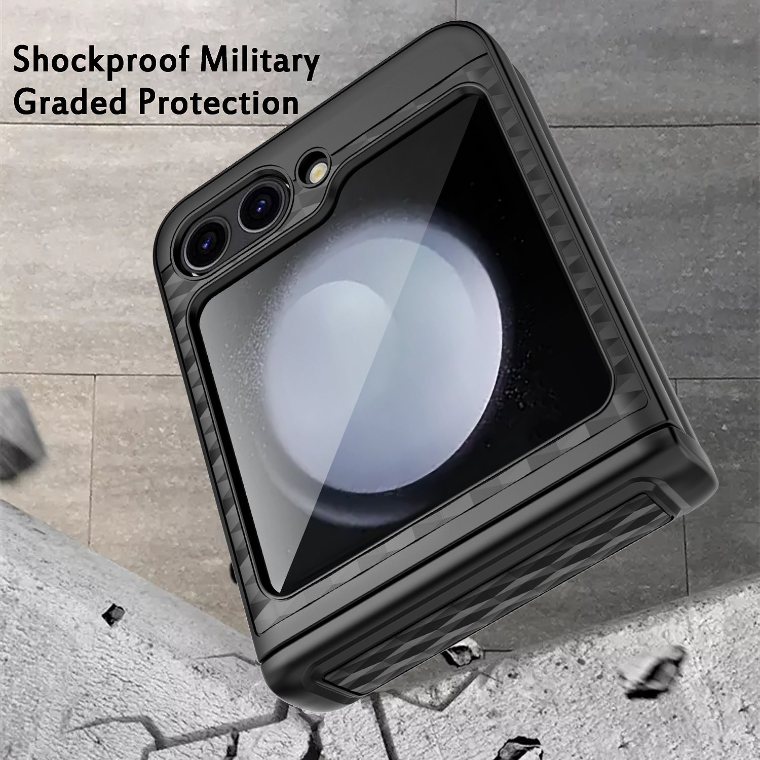 For Samsung Galaxy Z Flip5 5G Case Magnetic Spring Link Hinge Phone Cover with Tempered Glass Screen Film For Samsung Galaxy Z Flip5 5G Case Magnetic Spring Link Hinge Phone Cover with Tempered Glass Screen Film